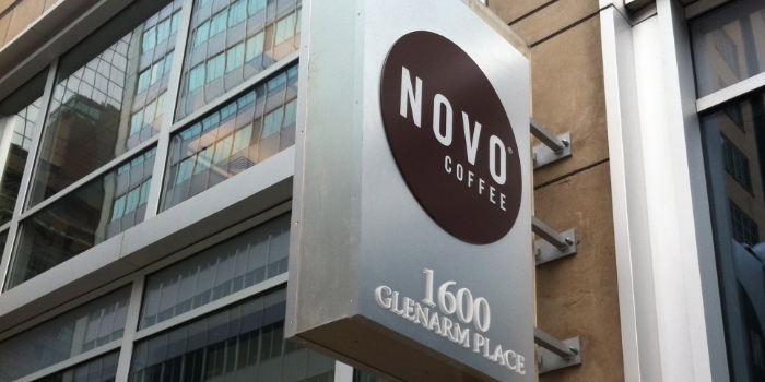 Nova Coffee blade sign denver colorado