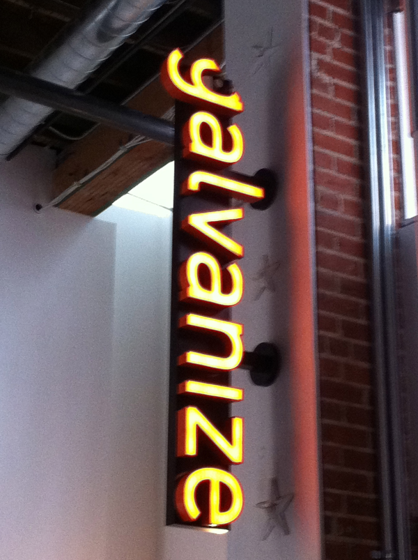 Lighted Interior Blade Signs Galvanize Denver