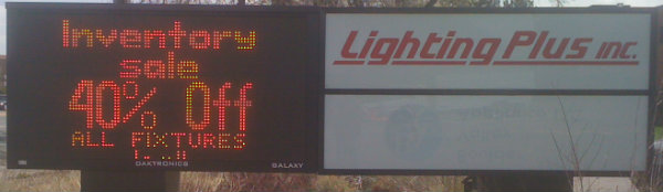 using-LED signs