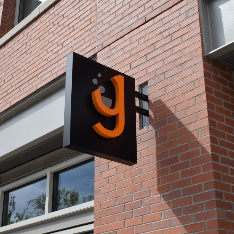 Galvanize Illuminated Projecting sign