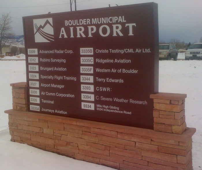Boulder Municipal Airport Monument