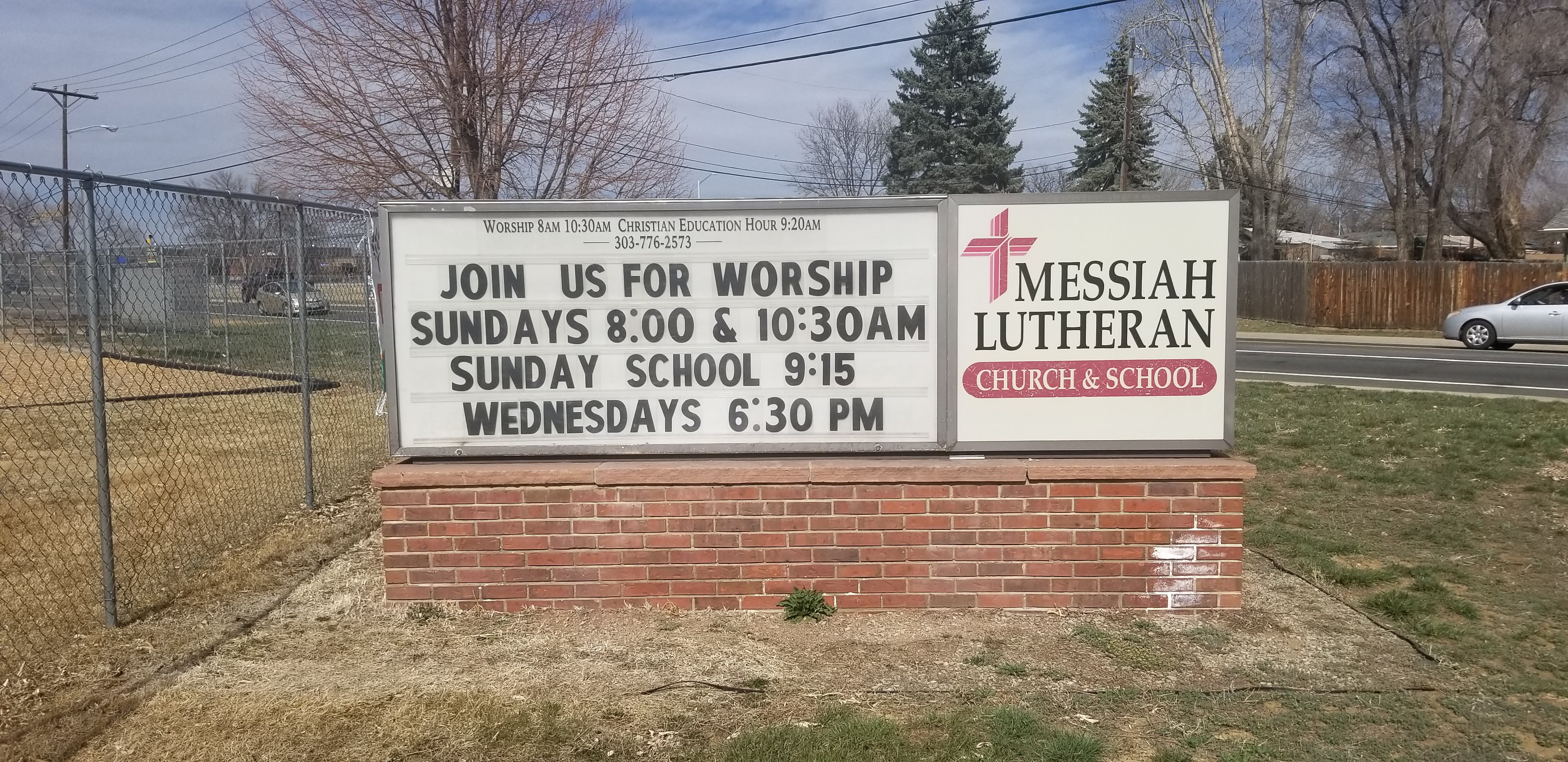 Old Messiah Lutheran Church Sign