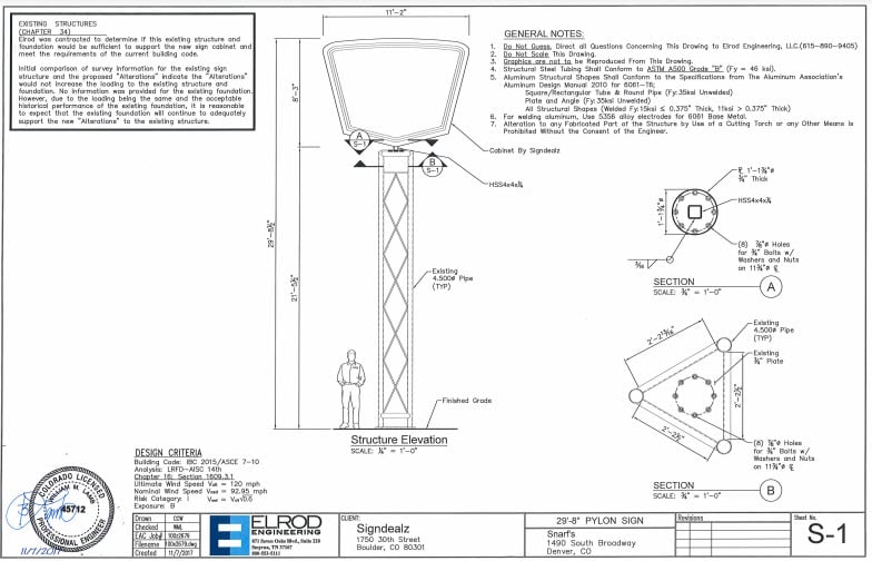 Stamped Sign Structural Engineering