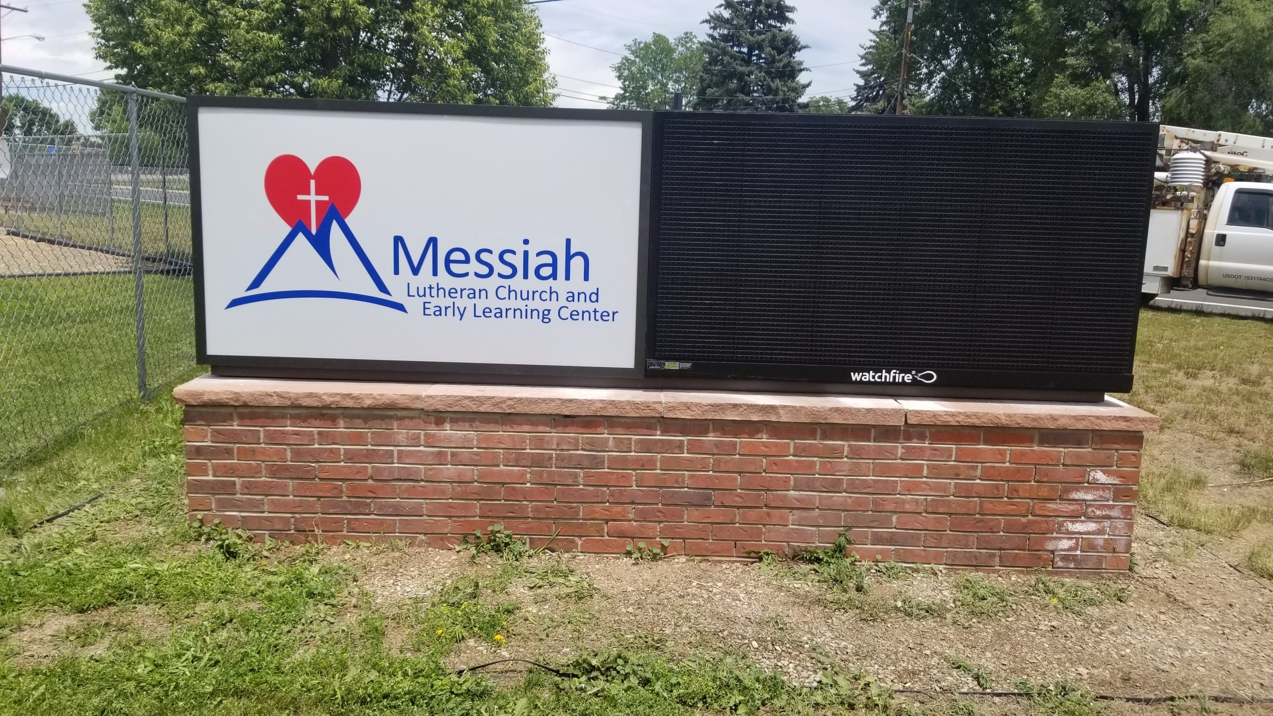 Messiah Lutheran Church LED Marquee