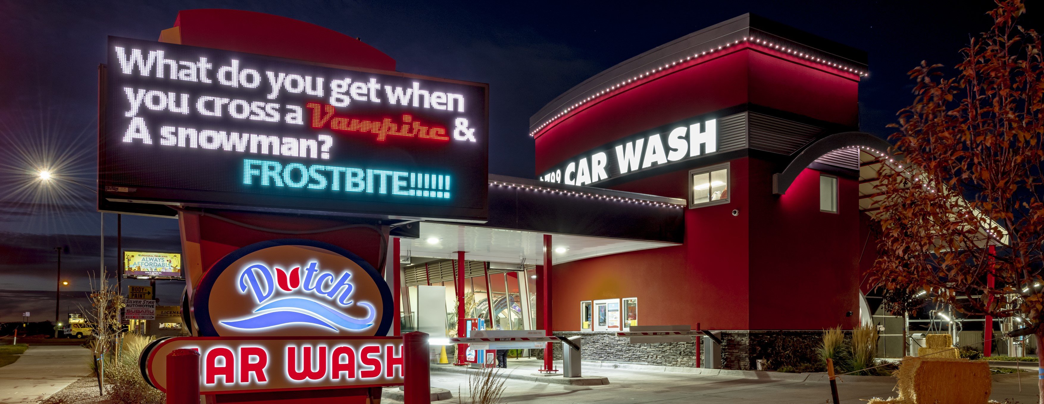 Dutch Car Wash LED Sign