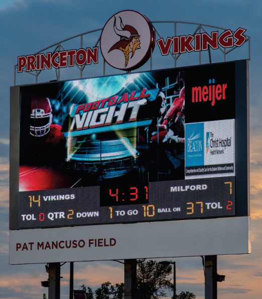 Football Outdoor Sports Video Scoreboards