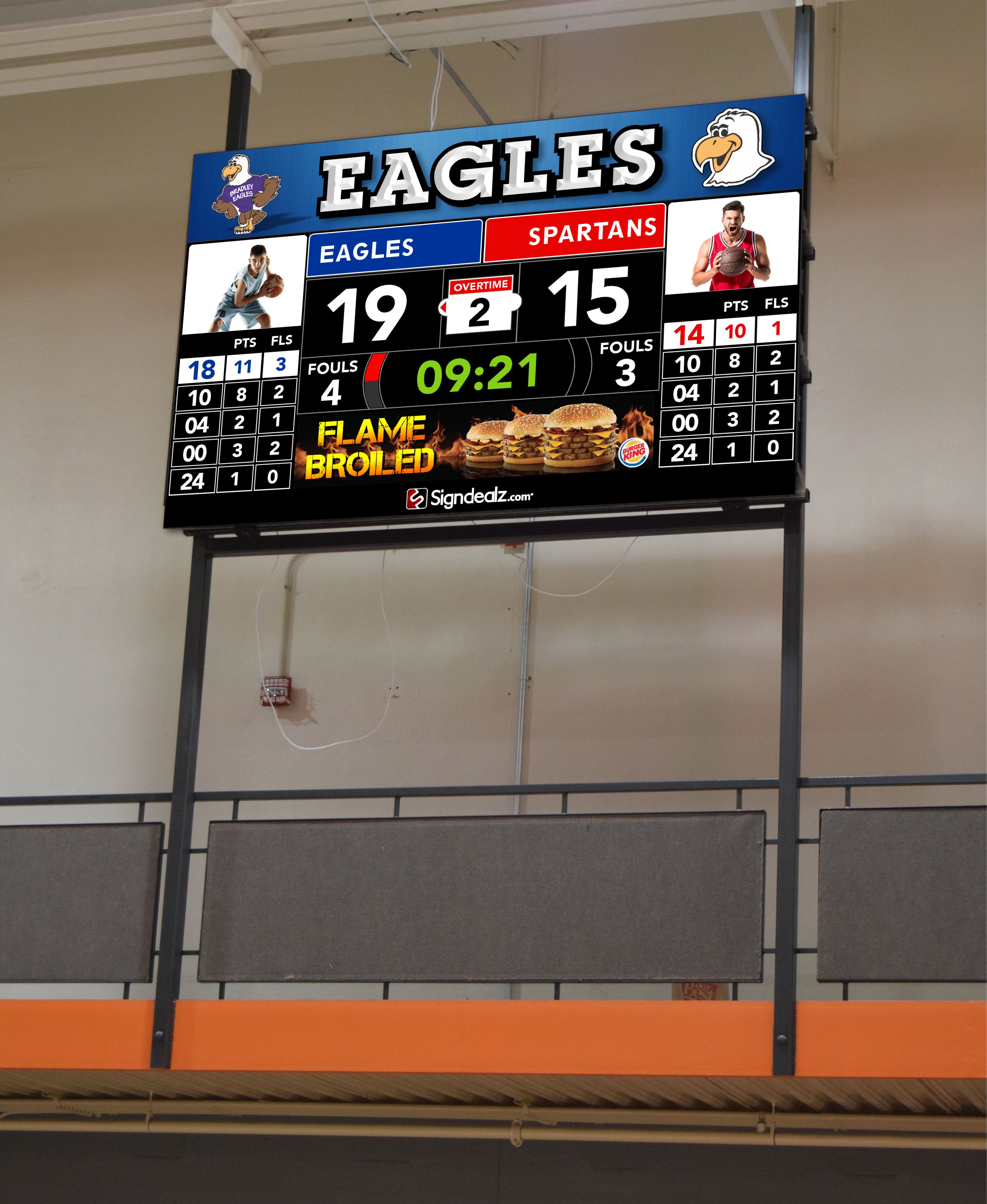 Outdoor Sports Video Scoreboards