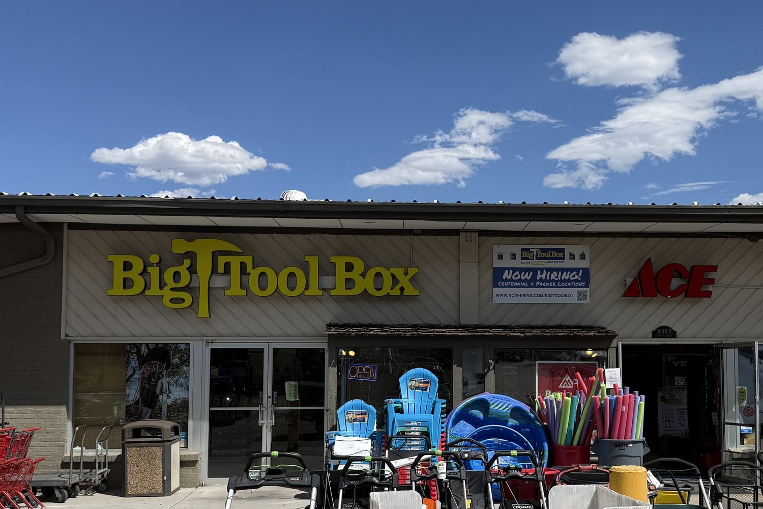 Big Tool Box storefront sign, Centennial, CO